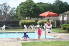 Kids having fun at the pool